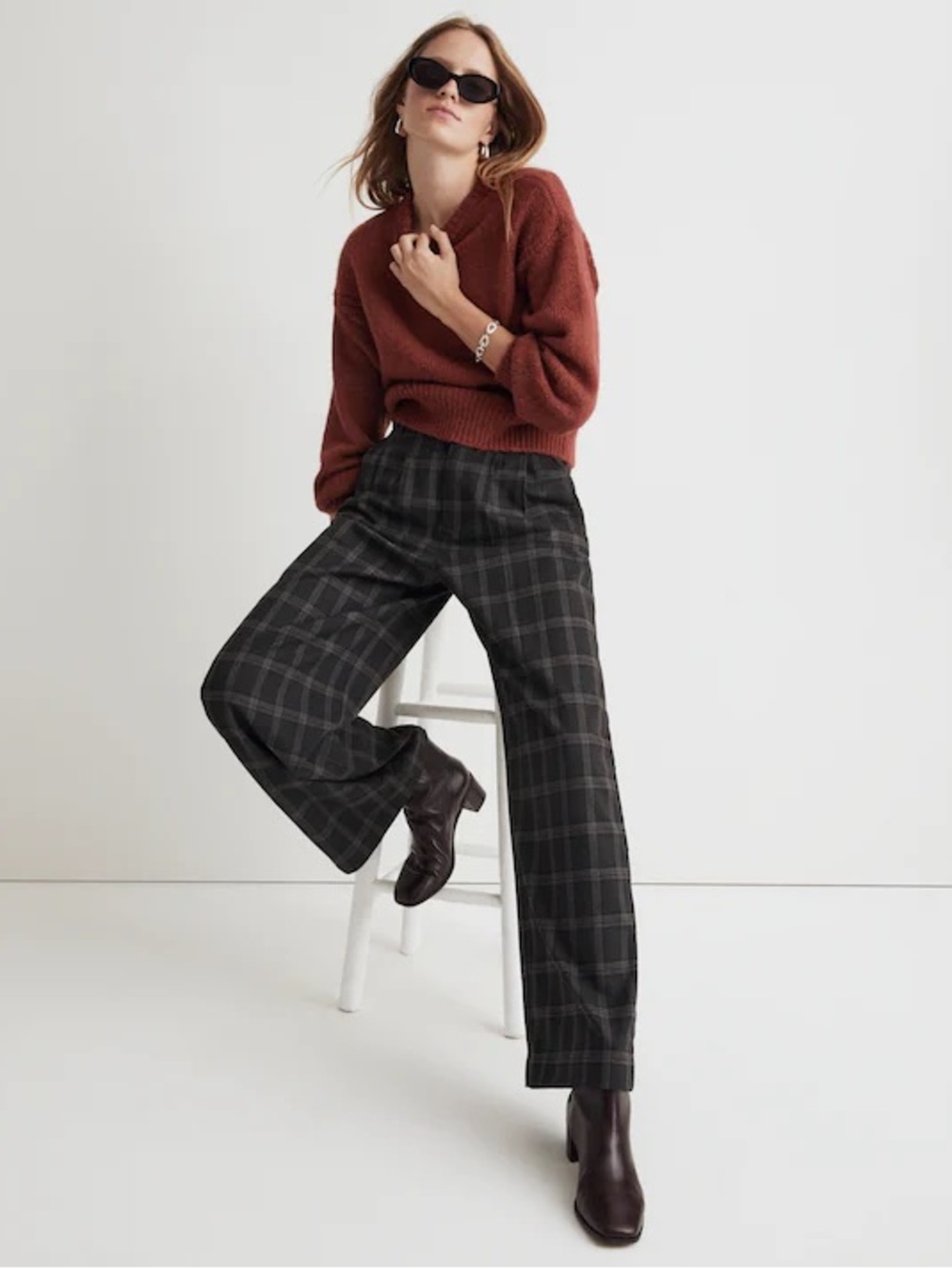 Madewell Wool-blend Wedge Sweater Antique Rose Size XS